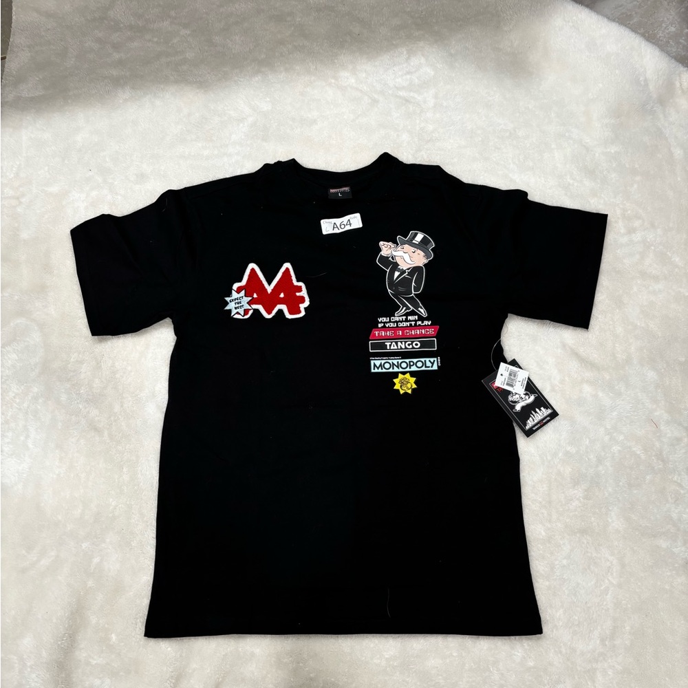 Black Monopoly Graphic Tee